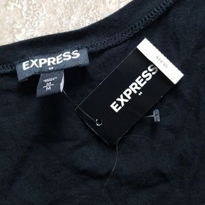 Express Tops - Express black tank w/silver floral detail Medium Express Tops - Express black tank w/silver floral detail Medium